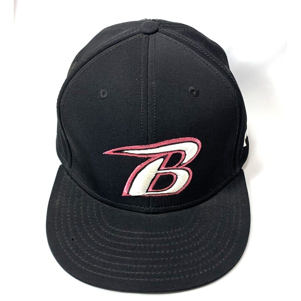 Baltimore Ravens Hat Cap Large Black Pink Lady Under Armour On Field Stretch Fit